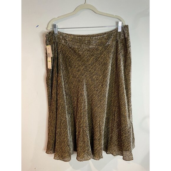 Jones New York Woman's Textured Office Wear Skirt 18W Rayon & Silk Blend - Picture 3 of 15